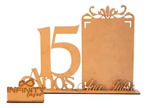 Comprar 40uni Porta Retratos 15 Anos Personalizado Mdf Cru Lembrança