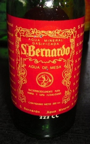 Imagen 1 de 6 de San Bernardo En Caraquita  Botella Antigua De Coleccion
