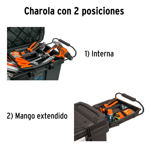 Caja Para Herramientas 23 Con Ruedas Chp-23r Truper