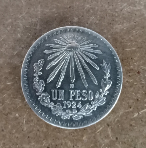 Moneda Mexicana 1 Un Peso Año 1924, 1932 Y 1943 Resplandor