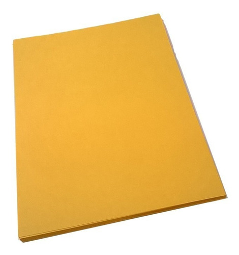 Hojas De Dibujo Papel Garbanzo Amarillo X50 Unidades