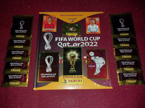 Álbum Tapa Dura + 10 Sobres Mundial Fifa Qatar 2022 Limitado