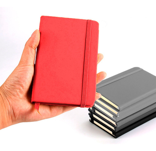 Cuaderno Libreta Notas Hoja Lisa 96 Hojas 14.5x10.5cm 12 Pzs Color Mixto