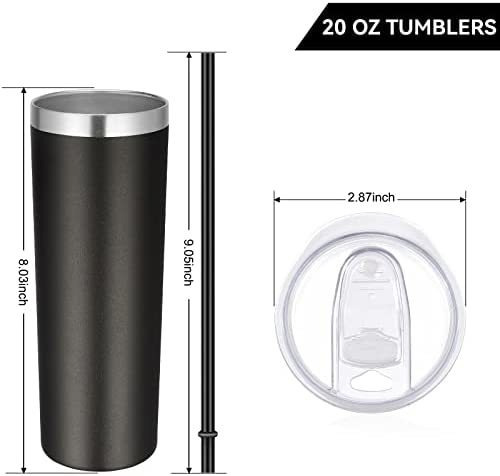 Vaso Termico Aislado Al Vacío C/ Tapa Y Popote-negro/ 1und