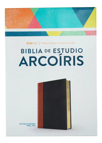 Biblia De Estudio Arco Iris Rvr 1960 Multicolor, D/tonos, De Rvr1960. Editorial Broadman & Holman, Tapa Blanda, Edición 2021 En Español, 2021, Letra Estándar
