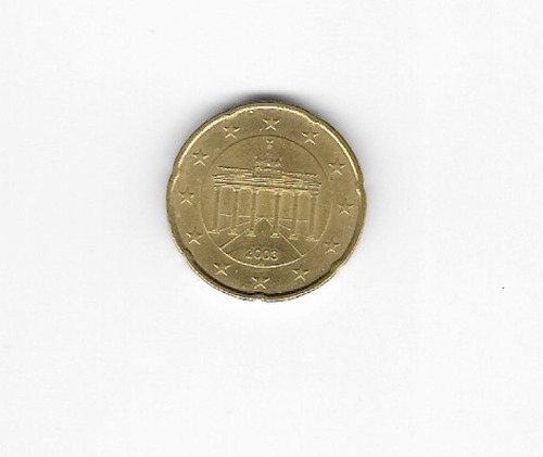 Ltc453 Coleccionable 20 Centavos Euro De Alemania 2003 Cecaa