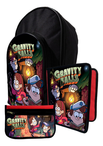 Kit Mochila+ Carpeta+ Cartu De Gravity Falls #21