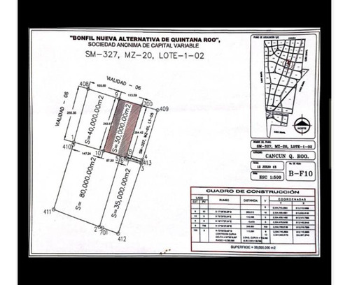 Terreno En Venta En Supermanzana 327