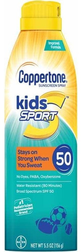 Coppertone Kids Sport Bloqueador Spray Factor 50 (156 G