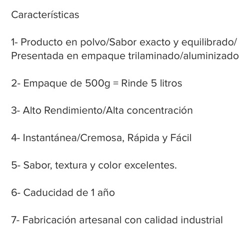 Piña Colada Suncoctel Artesanal Eventos 25 Kg=250litros