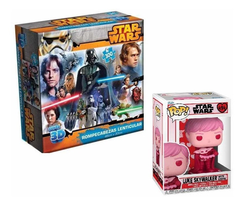 Paquete Star Wars (funko Luke Skywalker Más Rompecabezas)