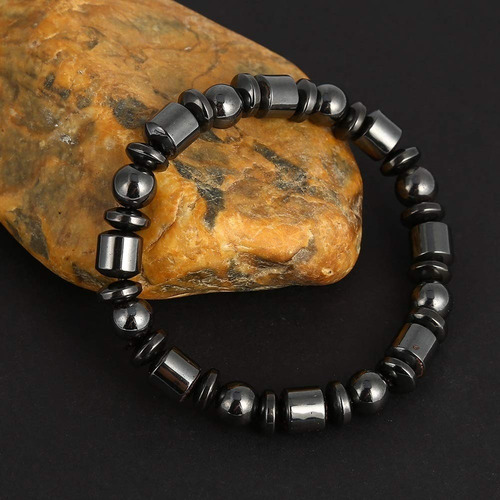 Pulsera Pérdida De Peso Energía Piedra Unisex Biomagnetismo Diámetro 6 Cm Largo 17 Cm