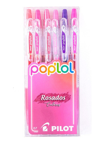 Lapices Pop'lol Rosa 6 Colores Pilot