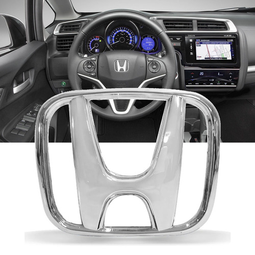 Emblema Honda Cromado Volante Original Fit 2010