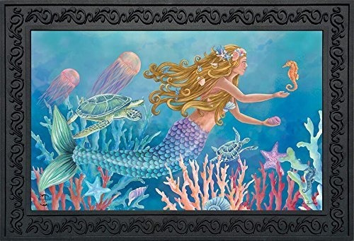 Verano De Sirena Felpudo Náutico Peces 18 X 30 Interior Al A