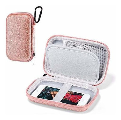 Estuche Portatil Rosa Dorado Compatible Con iPod Touch 7