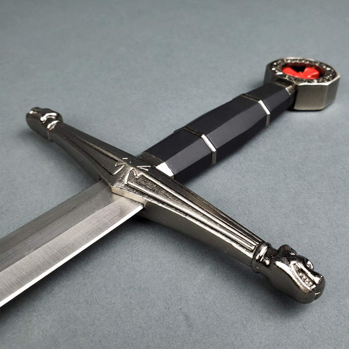 Espada Histórica Con Vaina Corta Templaria Mango De Metal Fu