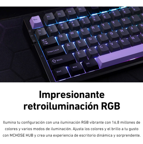 Teclado Gamer Mecanico Mchose G98 Bluetooth 8000mah Rgb