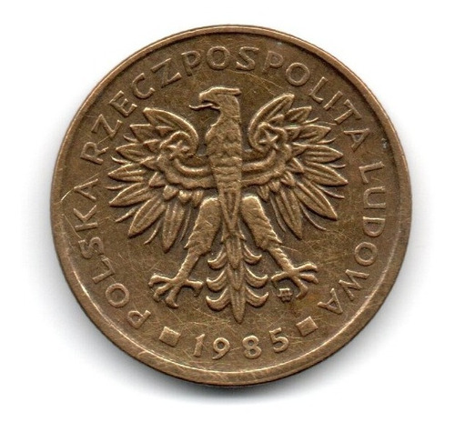 Polonia Moneda 2 Zlote Año 1985 Km#80.1