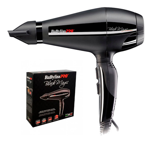 Secador Babyliss Profesional Black Magic Color Negro 110V/220V