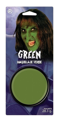 Maquillaje De Pasta Verde Para Halloween Fiesta Horror