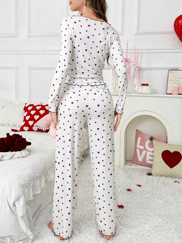 Pijama Mujer Shein Eeuu - Dos Piezas Para Otoño/invierno