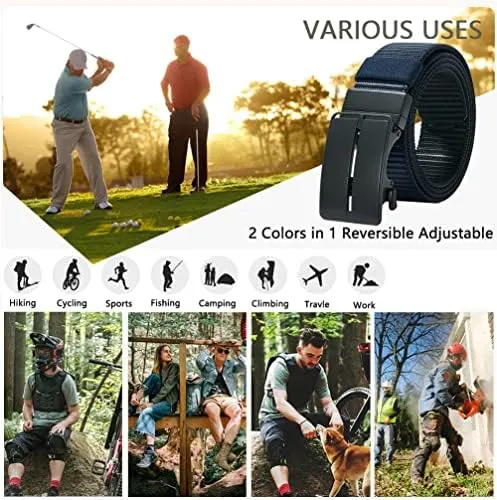Lionvii Cinturones De Trinquete Para Hombre, Cinturón De De
