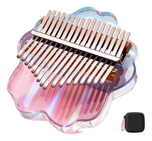 Kalimba Acrílico Mini 21 Teclas Vistoso Preciosa Kids 