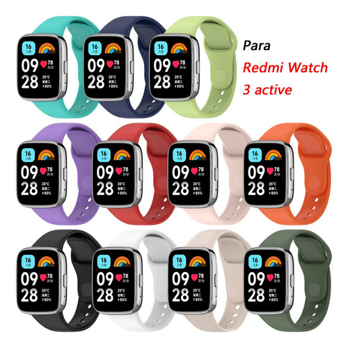 8 Correas De Silicona Para Xiaomi Redmi Watch 3 Active A
