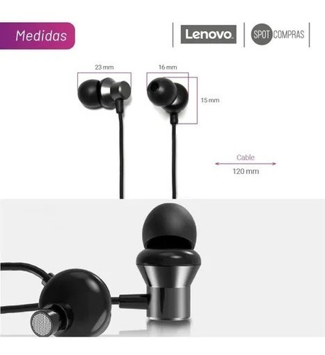 Auricular Earphone 3.5mm Hf-130 Lenovo