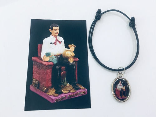 50 Pulseras Jesus Malverde Con Imagen Adherible Recuerdos