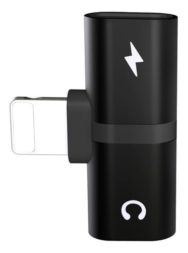 Imagen 1 de 4 de Adaptador Splitter De Carga Y Audio Para iPhone 11/x/8/7/6/5