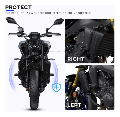 Mt09 2021 Frame Slider Crash Protector For Yamaha Mt-09/sp