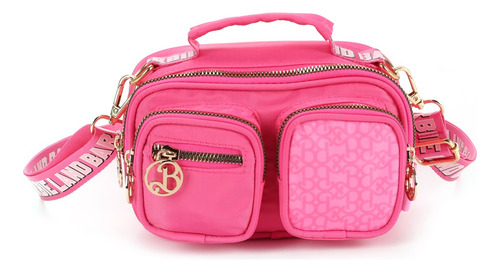 Bolsa Transversal Feminina Barbie Luxcel Bb67183 Rosa Pink