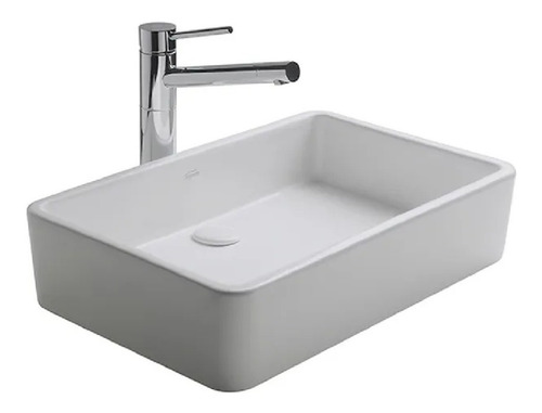 Bacha de baño de apoyar Ferrum Country Baja L16KF blanco 38.5cm x 59.5cm