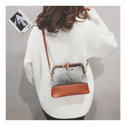 Bolso De Hombro Transparente Para Mujer