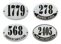 Comprar Números Ovalado De Alturas De Casa Y Calle Chapas Enlozadas 