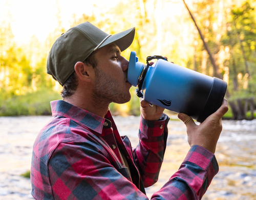 Botella De Agua Termo De Acero Inoxidable 1.89l, A Prueba De
