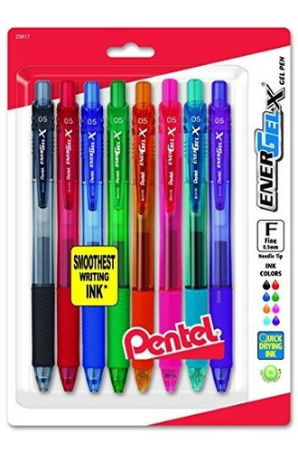 Pentel Energel-x Retráctil Liquid Gel Pen, 0,5 Mm, De Punta 