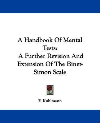 Libro A Handbook Of Mental Tests : A Further Revision And...