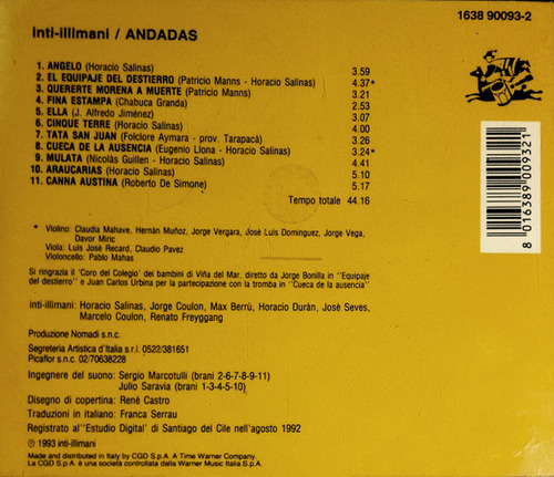 Cd Andadas (inti Illimani) Estándar