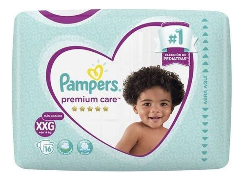 Pampers Pañales Premium Care Talla Xxg 16 U