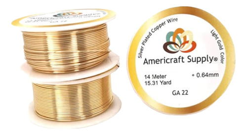 Alambre Dorado Gold Alambrismo Americraft Supply Calibre 22