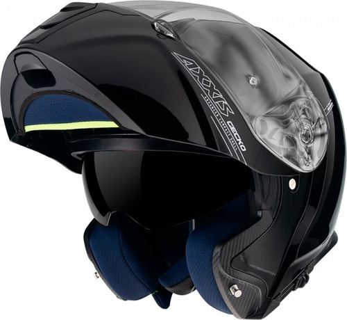 Casco Abatible Axxis Gecko Solido A1 Negro Mate