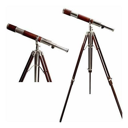 High Magnification Tube Telescope Brown And Nickel Finish Ro
