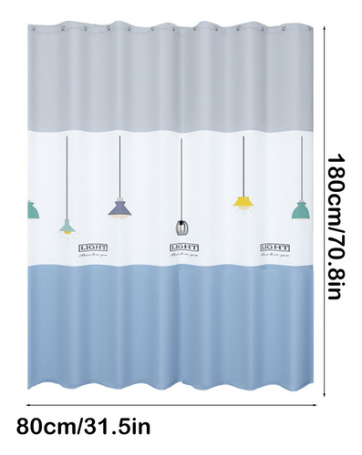 Xc Cortina De Ducha Impermeable Prueba De Moho Para Baño