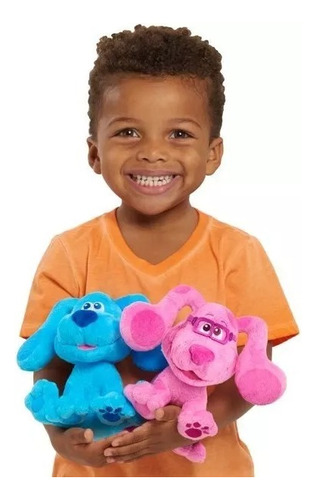 Imagen 3 de 4 de Peluche Las Pistas De Blue Clues & You 17 Cm Original Prm