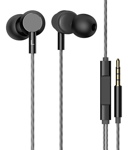 Auricular Hp Dhe-7001 In-ear Con Mic Y Control De Volumen Color Negro