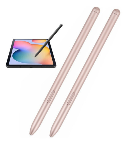 2 × Caneta Dourada Para Galaxy Tab S6 Lite/s7/s7+/s7