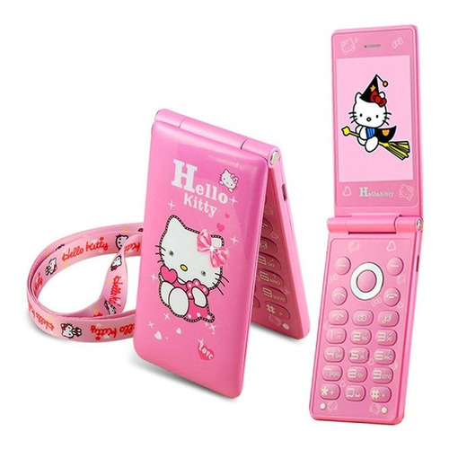 Celular Hello Rosa Kity Phone Flip Con Tapita Modelo 2015
